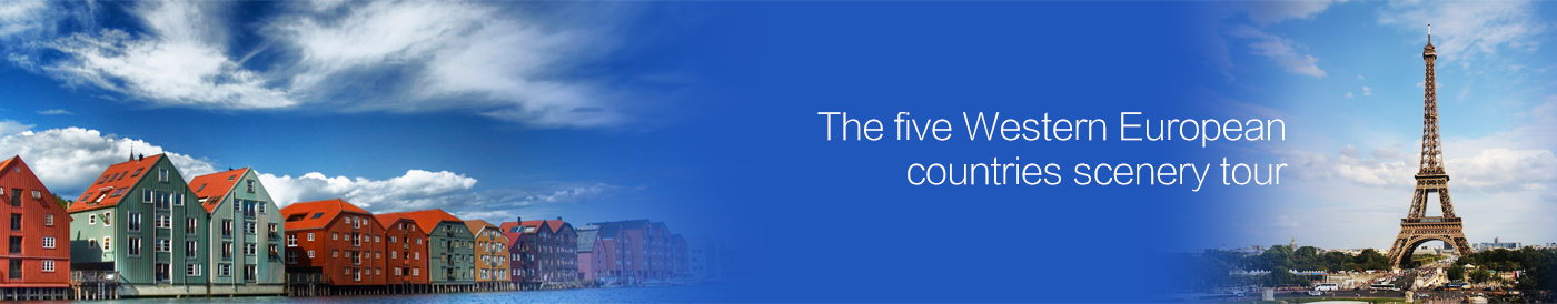 The five Western European countries scenery tour